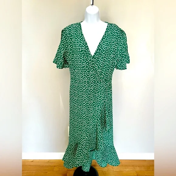 berrygo women's boho v neck ruffle floral wrap maxi dress Genuine vintage 70s hippie boho tribal ethnic India loose fit Caftan dress main image 1
